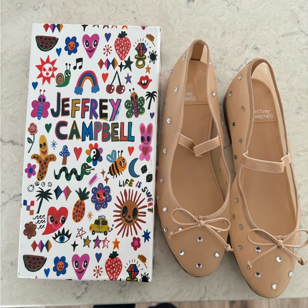 Never worn Jeffery Campbell Flats